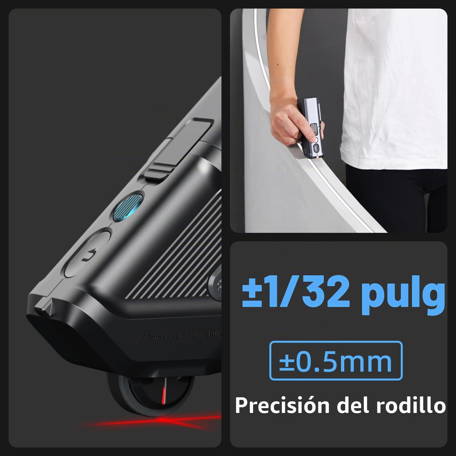 HOZO Herramienta de medición láser modular M-Cube, incluye 00 medidas láser, 01 adaptador de planificador inteligente, adaptador láser bilateral 03, adaptador de rodillo de escala láser 05