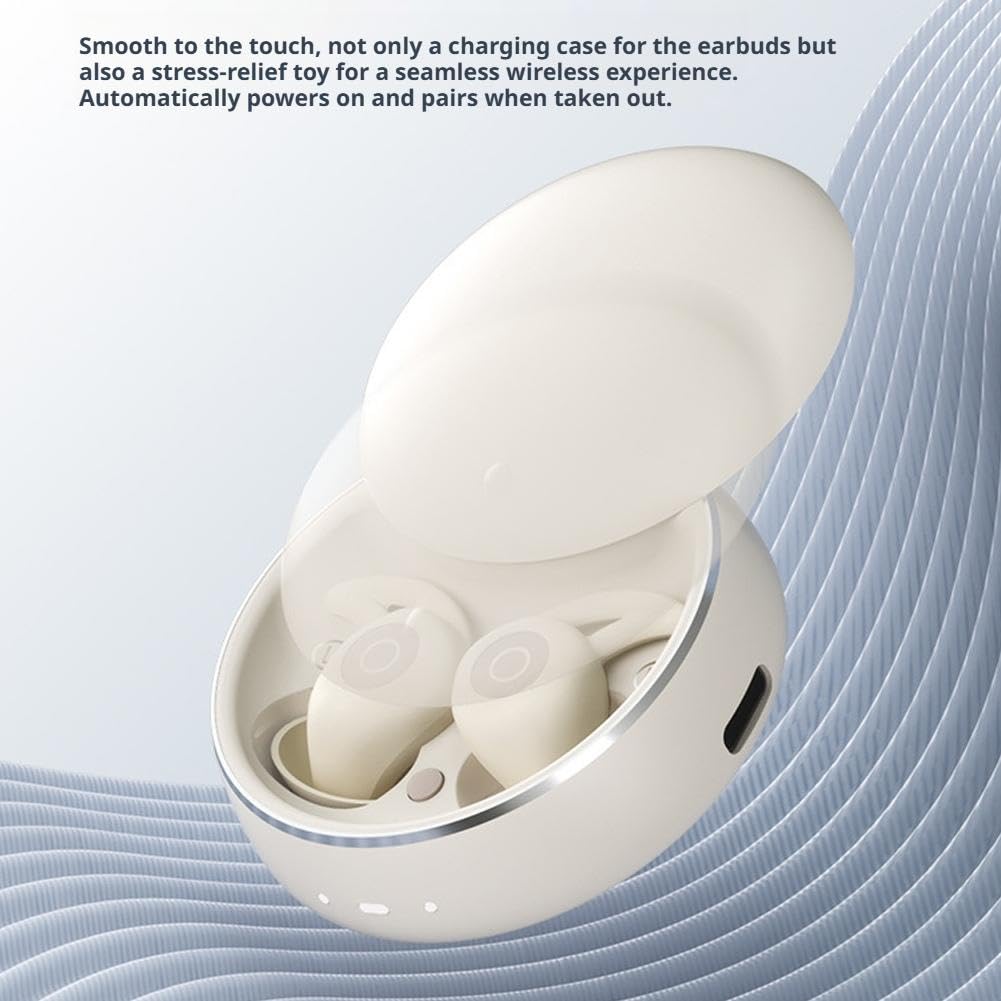 Auriculares Bluetooth compatibles con casco para dormir, auriculares inalámbricos con ajuste seguro de silicona, auriculares de aislamiento de ruido para navegación GPS y música, tiempo de