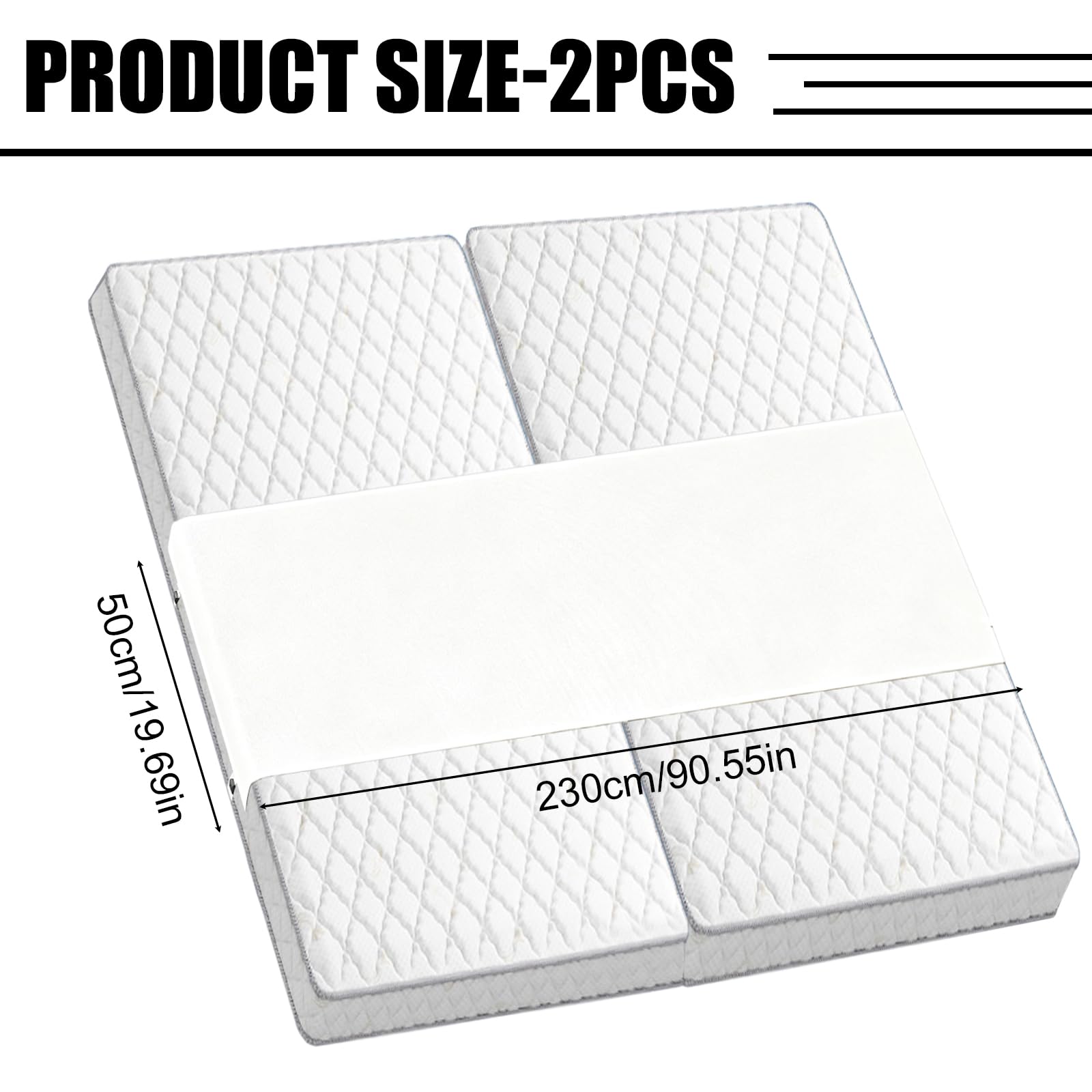 PORFOYO Mostek miłosny do materacy, uchwyt na materac 230 x 50 cm, łącznik do materaca, mostek łóżka, klin do materaca, antypoślizgowy, regulowany, do sypialni i łóżek rodzinnych