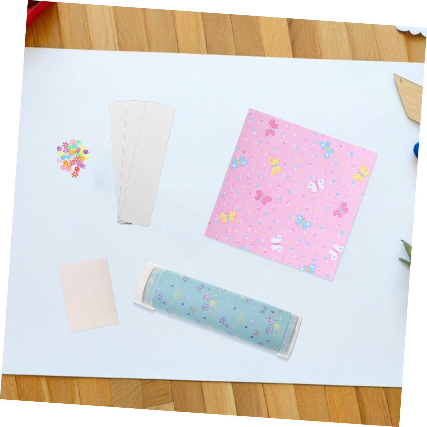 Toyvian Kaleidoskop Bastelset für Kinder, 5er Set DIY Experimentierkasten zum Selbermachen Lernspielzeug für Optik Physik Kreative Handarbeit für Kita Schule Geburtstag