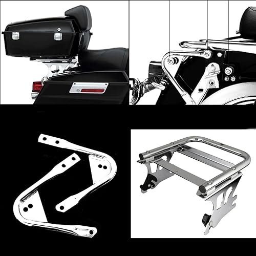 Miniatura 4 de Portaequipajes desmontable con kit de herramientas de acoplamiento para Harley Davidson Touring Road King Electra Glide Street Glide Road Glide