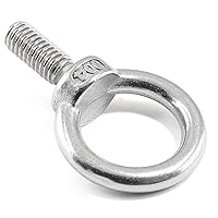Vista 4 de 12 pernos de ojo de elevación M6, acero inoxidable 304 rosca masculina maquinaria anillo de hombro perno de ojo resistente