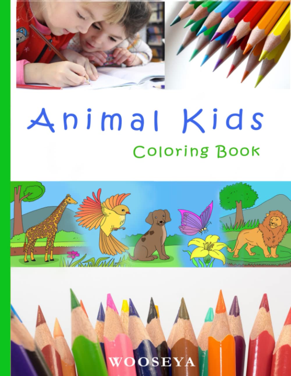 Animal Kids: Coloring Book