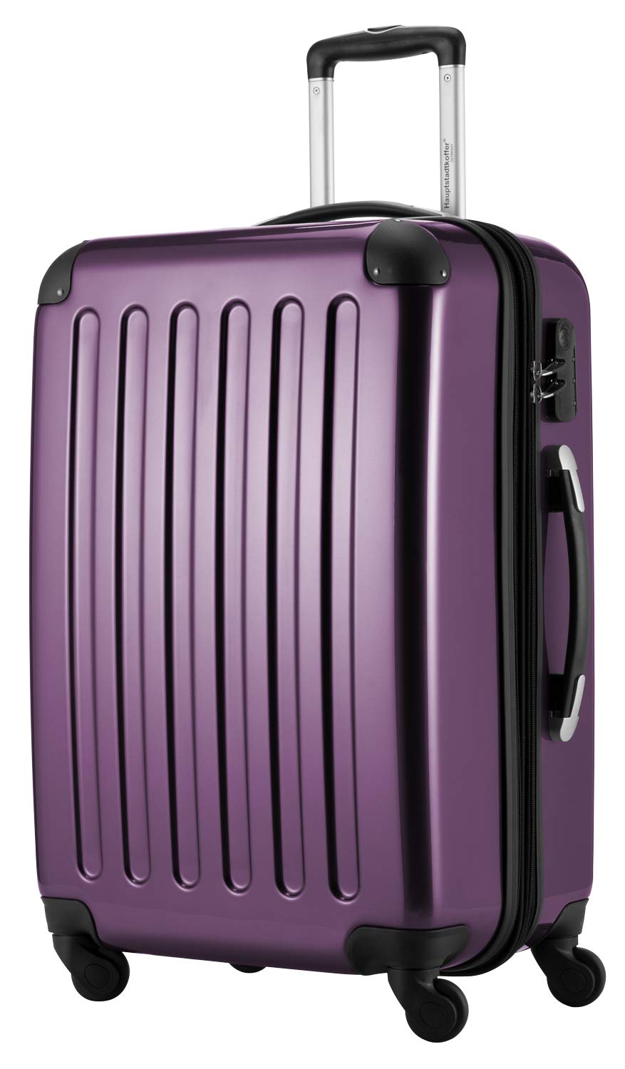 HAUPTSTADTKOFFER - Valigia Rigida Alex, Taglia 65 cm, 74 Litri, Colore Viola