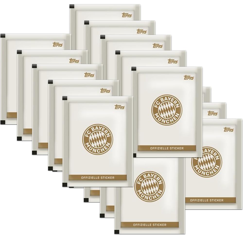 Bundle mit FC Bayern München - 125 Jahre - Sammelsticker - 1 Sammelalbum + 20 Tüten + exklusive collect-it Hüllen