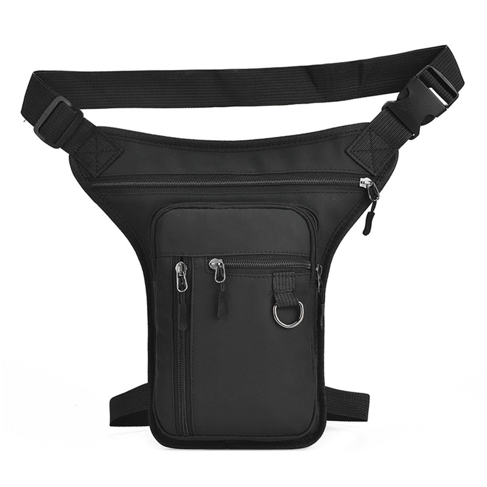 Adjustable Multi-Pocket Drop Leg Bag - Motorcycle Thigh Bumbag for Men Women, Sport Hiking Travel Pouch Bag for Outdoor Cycling Riding Camping