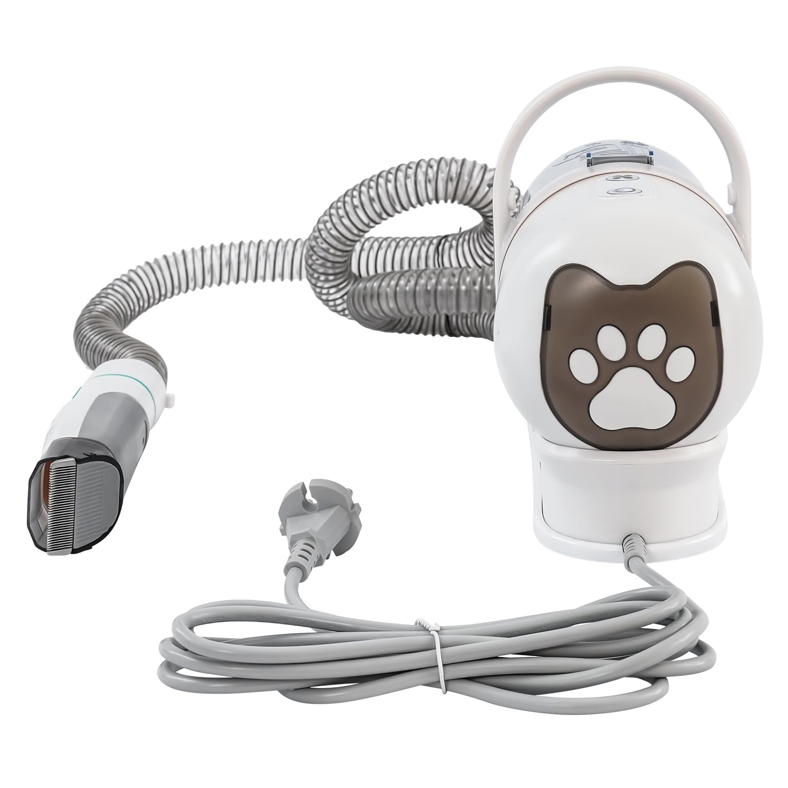 13000Pa Tierhaarstaubsauger, Leise Hundeschermaschine mit Staubsauger, 6-in-1 Schermaschine für Hunde Katzen, 1,5L Auffangbehälter Tierhaarstaubsauger, für Haushalt und Tierpflege