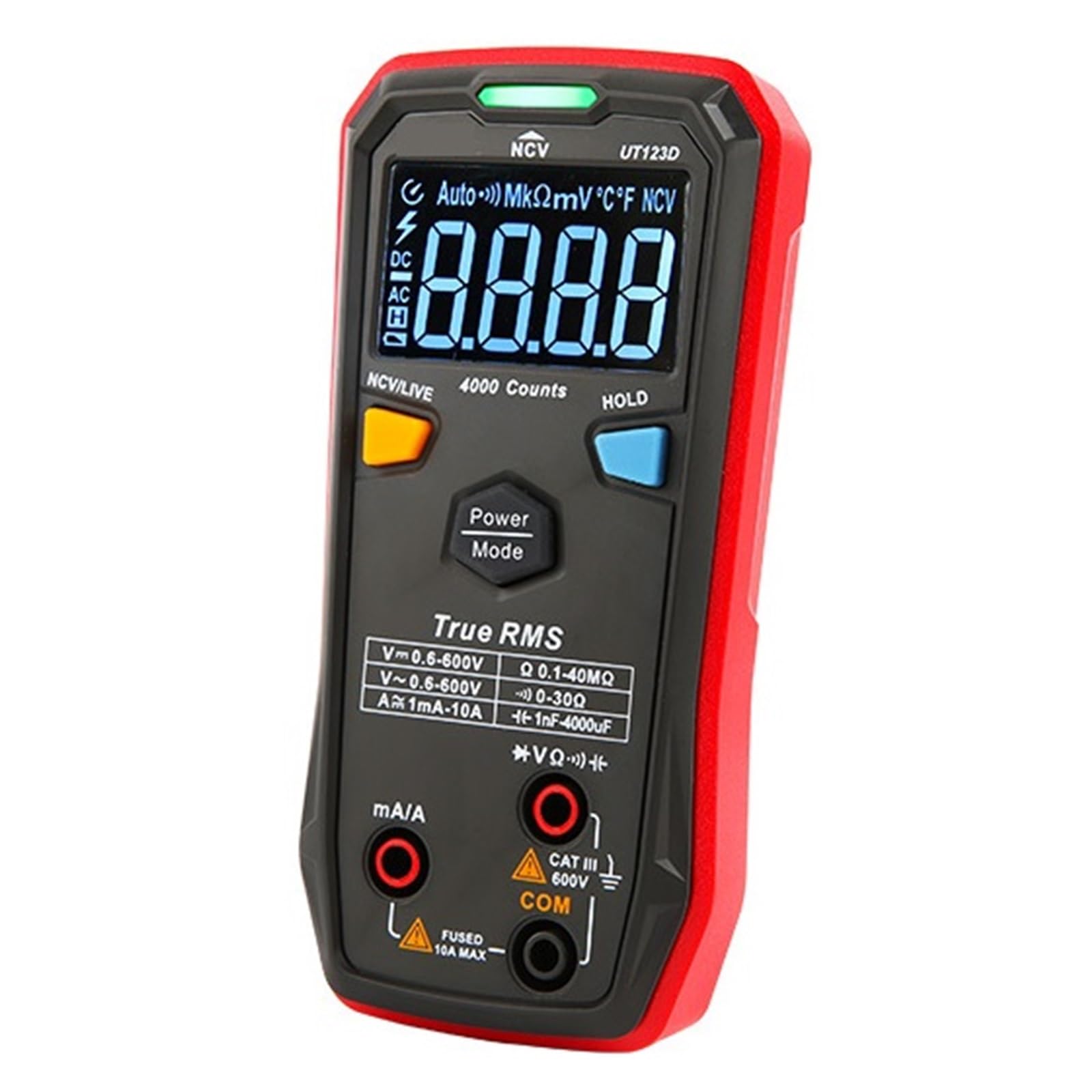Multímetro Digital Inteligente True EBTN Pantalla DC AC Voltaje Corriente Probador Medidor De Capacitancia Instrumentos Medición Lectura Rápida Precisa Sencilla