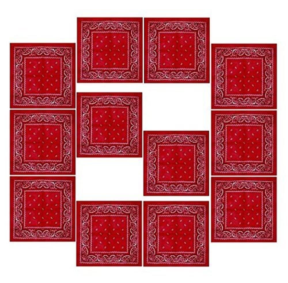 Boolavard 100% Cotton 1pcs, 6pcs or 12pcs Pack Bandanas with Original Paisley Pattern Colour of Choice Headwear/Hair — view 16