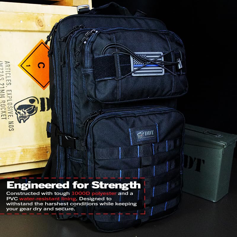 DDT Death Dealer Tactical Venom 48 Hour Assault Backpack (Blueline)4