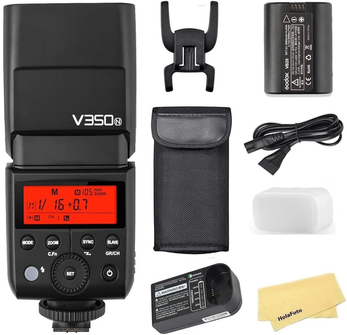 GODOX Speedlite Ving V350N Nikon, czarny