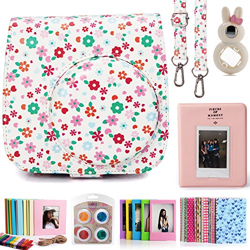 Image of CAIUL FLORALB1 Fujifilm Instax Mini 8 Instant Film Camera Accessories Bundles