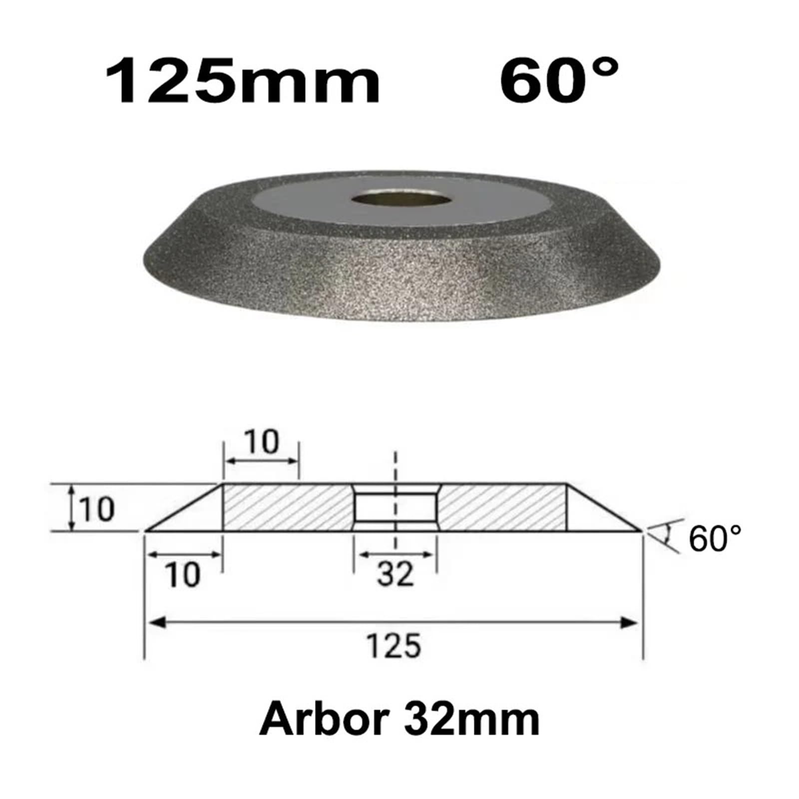 Tarcza diamentowa D100 mm 125 mm 150 mm (125 mm 60 stopni, 200)