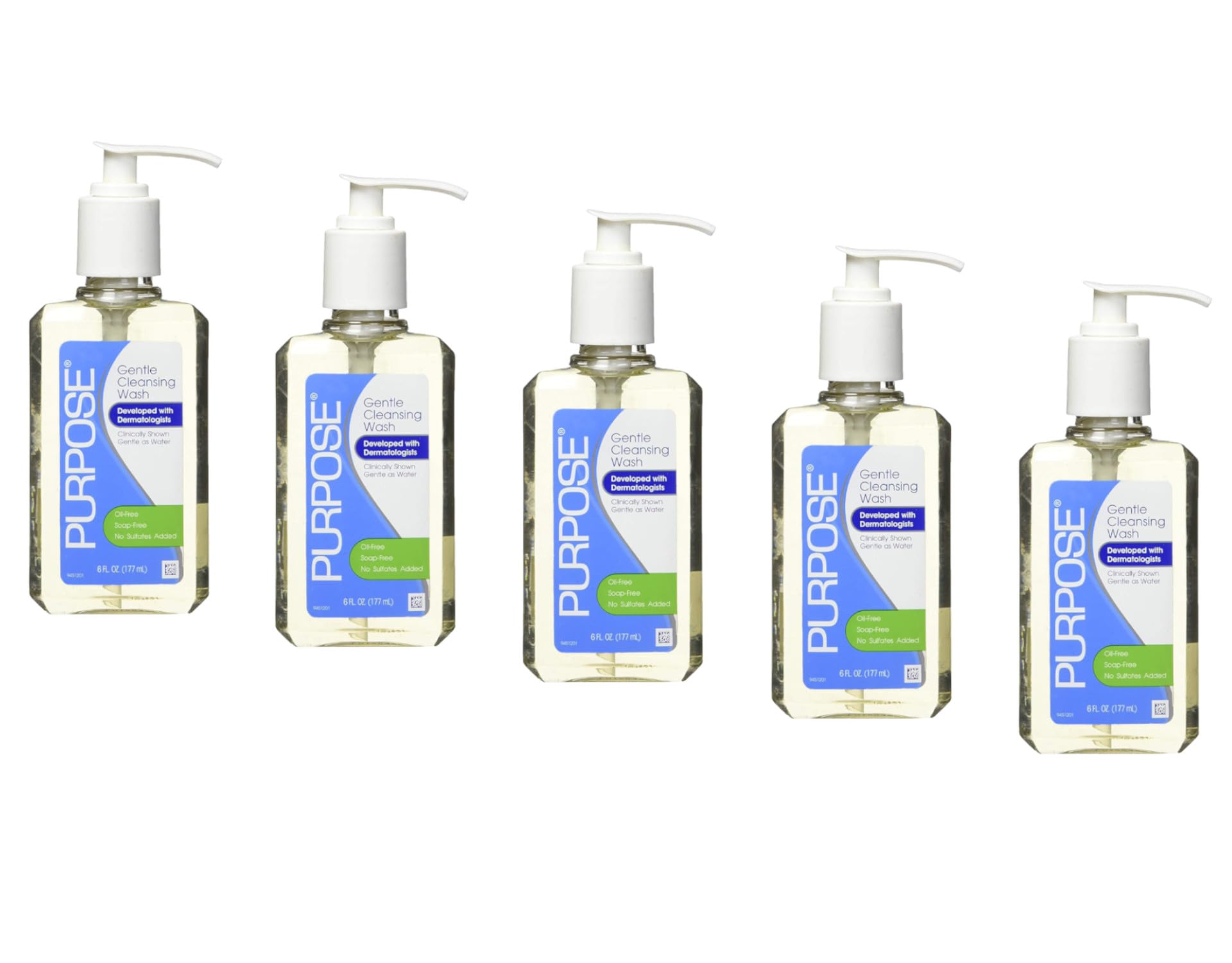 Purpose Gentle Cleansing Wash – Soap-Free Daily Facial Cleanser, Oil-Free And Alcohol-Free Face Wash For Sensitive Skin - Pump Bottle, 6 Fluid Oz.