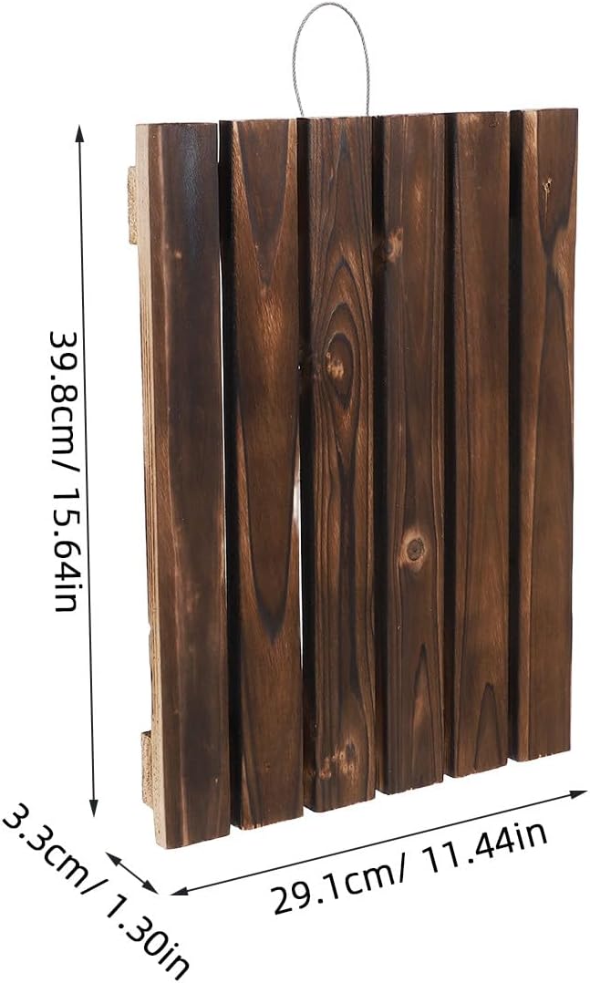 Wall-Mounted Planter Board: Wood Fern Mount - Wall Plant Display Holder for Succulents Orchids Orchids Fern Tropical Plants 15.7x11.5in