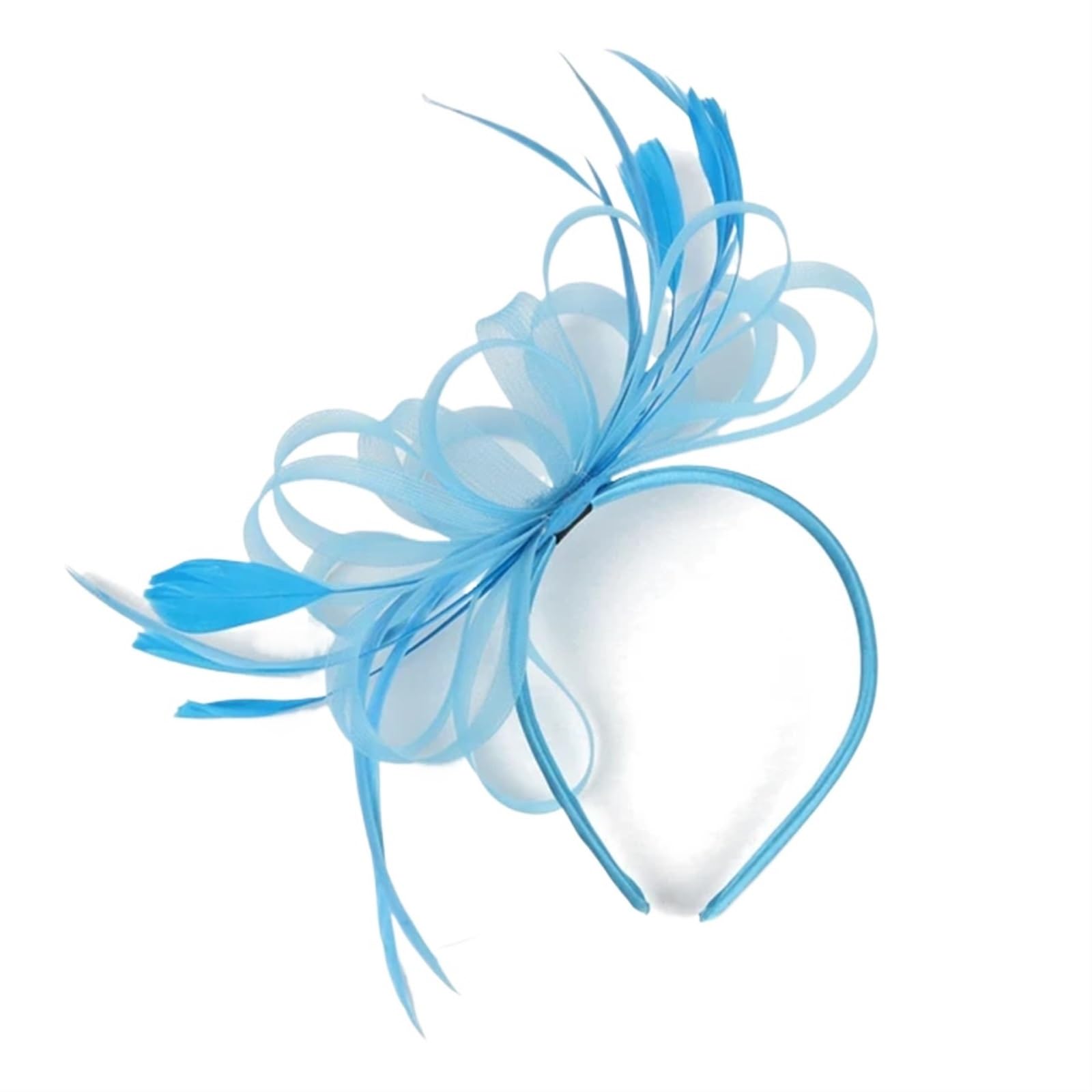 UALXPAO Wedding Hats Women Chic Fascinator Hat Cocktail Wedding Party Church Headpiece Elegant Headwear Feather Hair Accessories Bride Hairpin for Tea Party,Weddings(Color7)