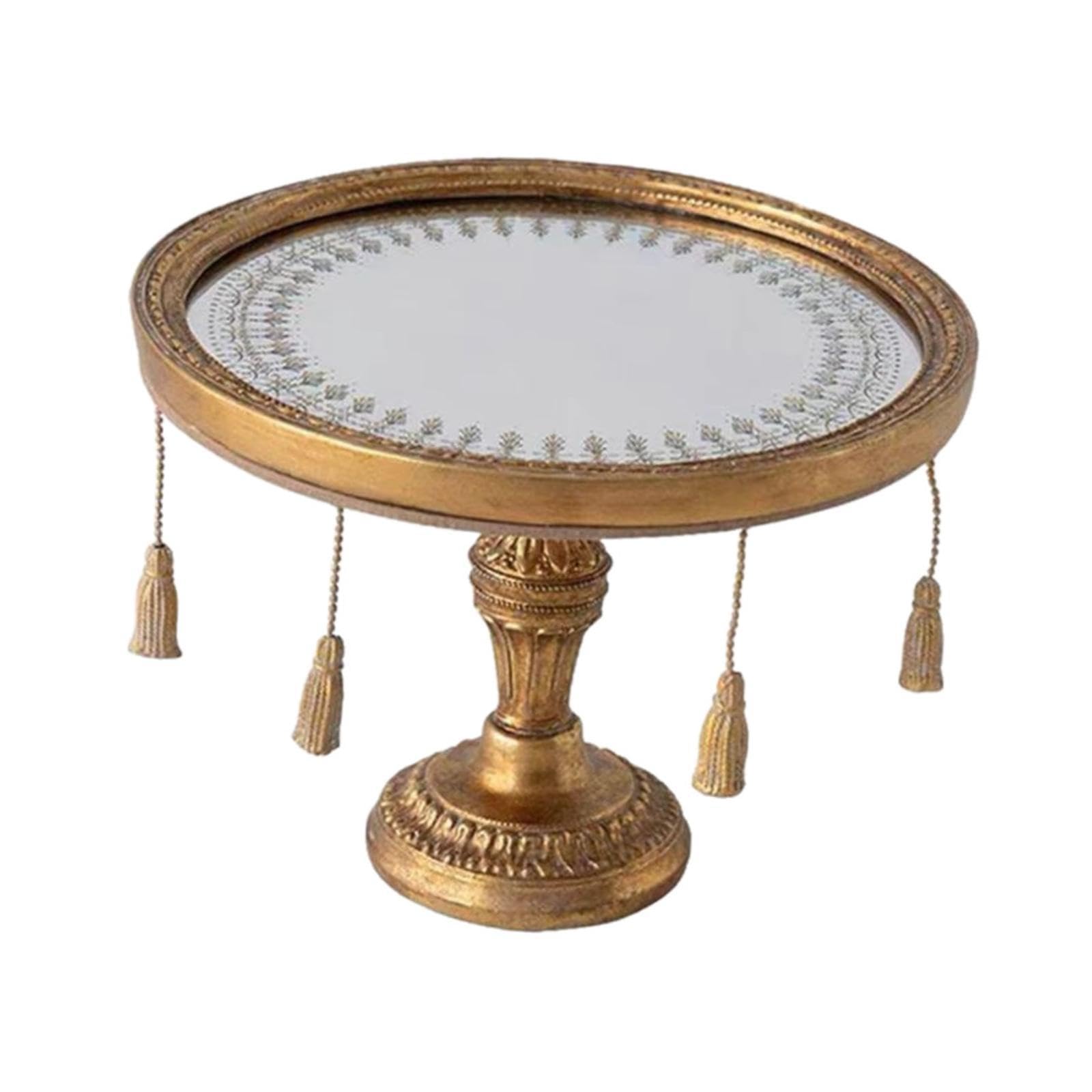 Milageto Bandeja Decorativa Espejo Bandeja Bandeja Perfume Organizador Maquillaje Joyero Resina Antimanchas con Fondo Grueso Adecuada para Tocador Mesa de