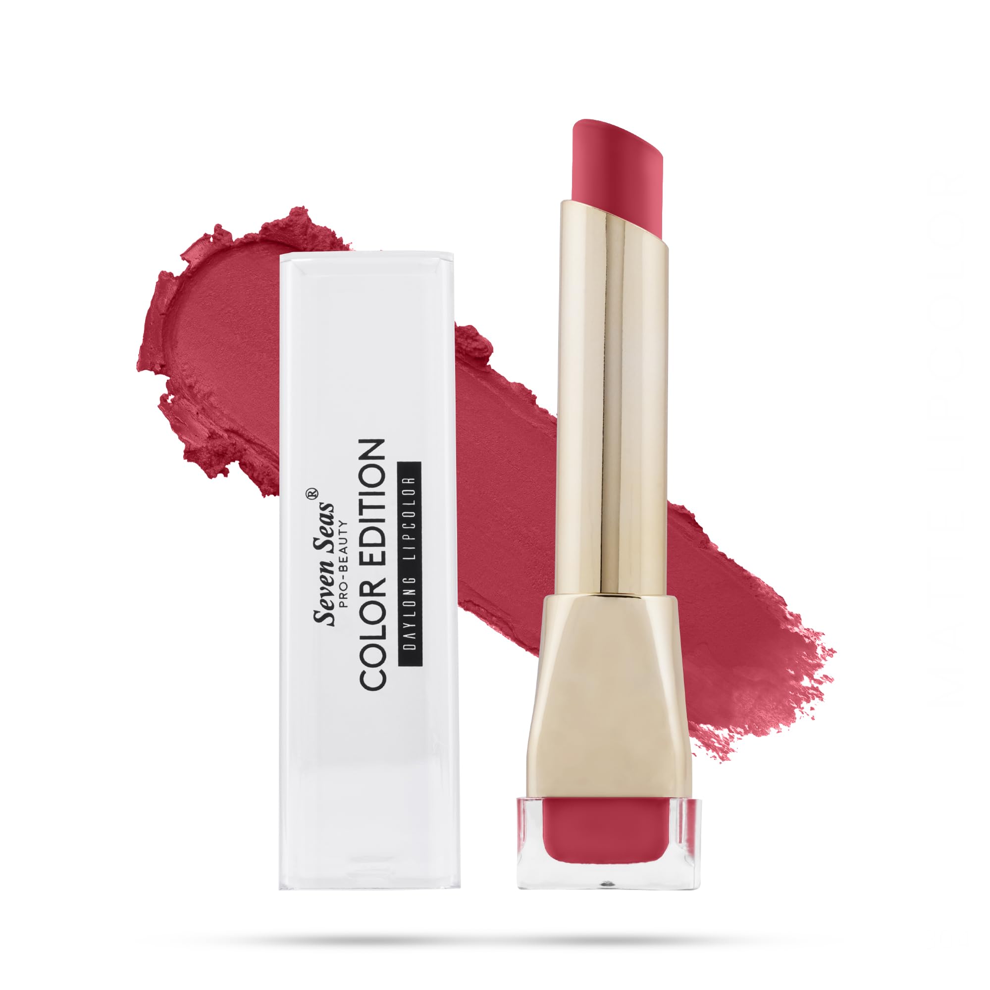 Seven Seas Color Edition Matte Lipstick | Highly Pigmented | Long Lasting | Waterproof | Smudgeproof | Single Coat Application | Lipstick for Women (304, 3.5G)-image-44