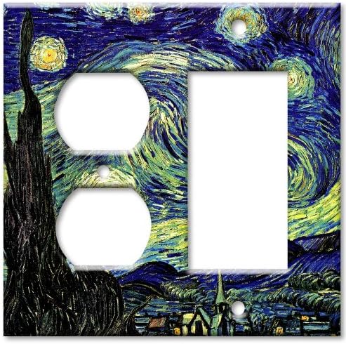 Art Plates - Van Gogh: Starry Night Wall Plate - Double Gang Comb...
