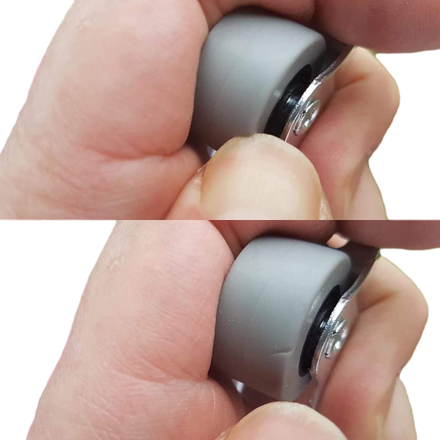 Pack of 20-25mm Rubber and Plastic Fixed in Metal Swivel Case for Furniture, Appliances and Equipment