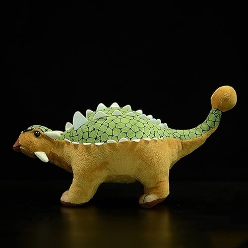 Miniatura 9 de lilizzhoumax Ankylosaurus - Animales de peluche realistas de dinosaurios, peluche súper suave, juguetes para niños, juguetes de figuras de