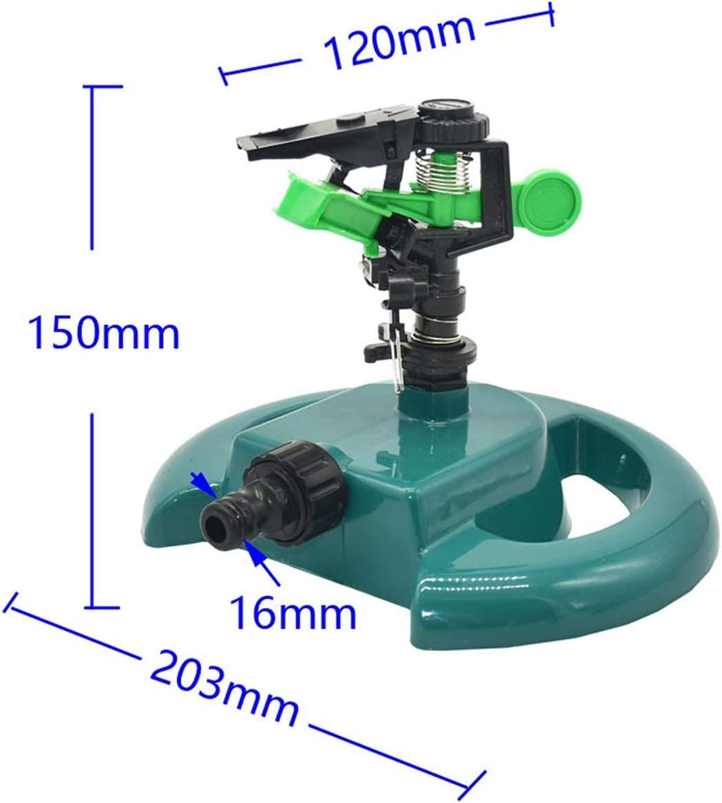 Gardening Watering System Tools Irrigation Agricultural Rocker Arm Sprinkler, with Support 360-degree Rotating Lawn Sprinkler, Agricultural Garden Irrigation 1pcs (Color : 3I4 Hose)