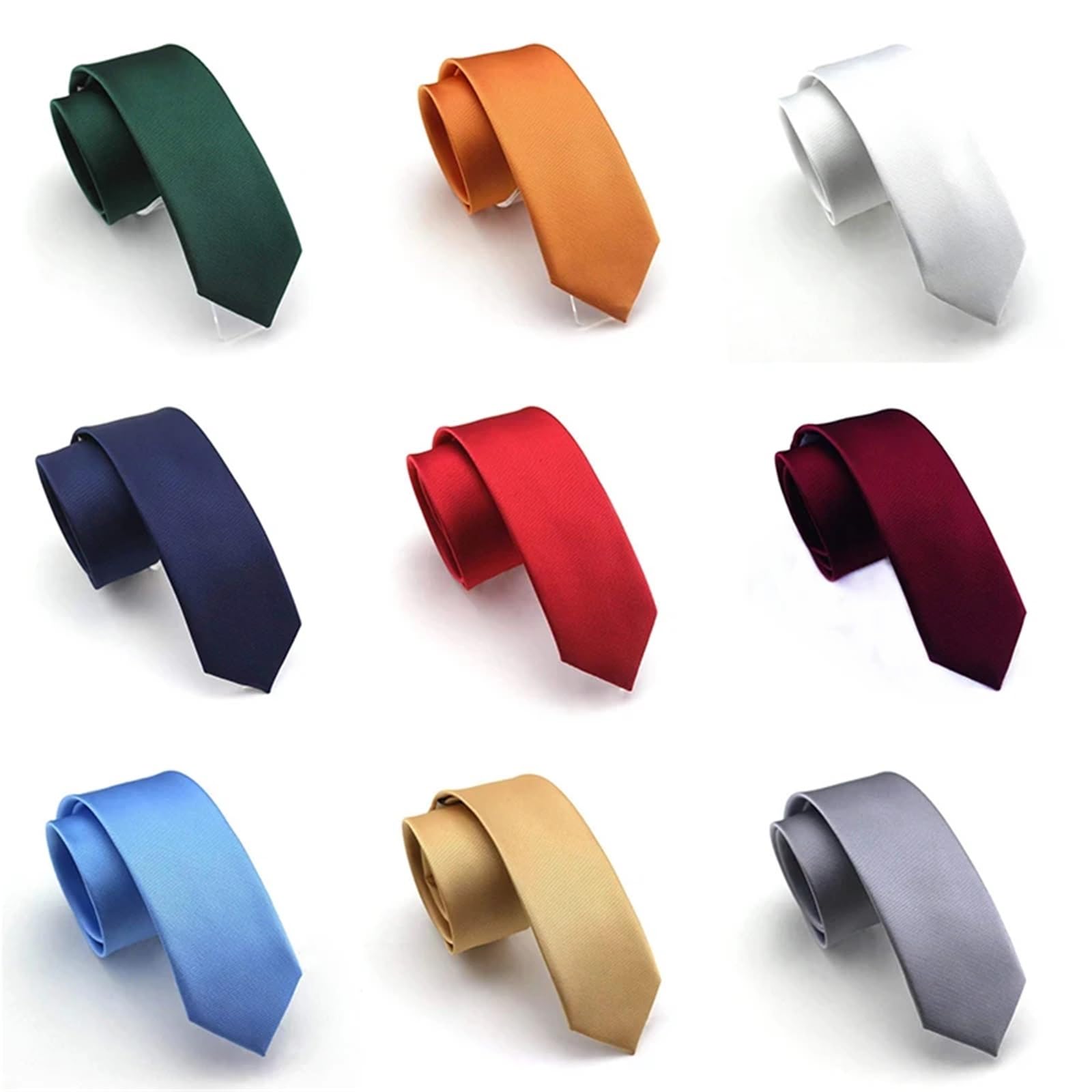 Corbatas Para Hombre 3 uds corbata for hombre 6cm delgada for sólida lisa for fiesta boda Para Bodas
