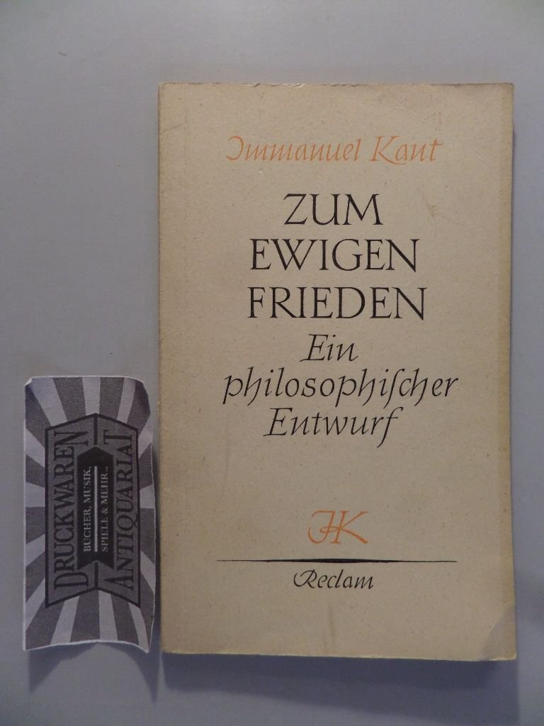 Zum ewigen Frieden Kant, Immanuel Amazon.de Bücher Zum ewigen Frieden Kant, Immanuel Amazon.de Bücher