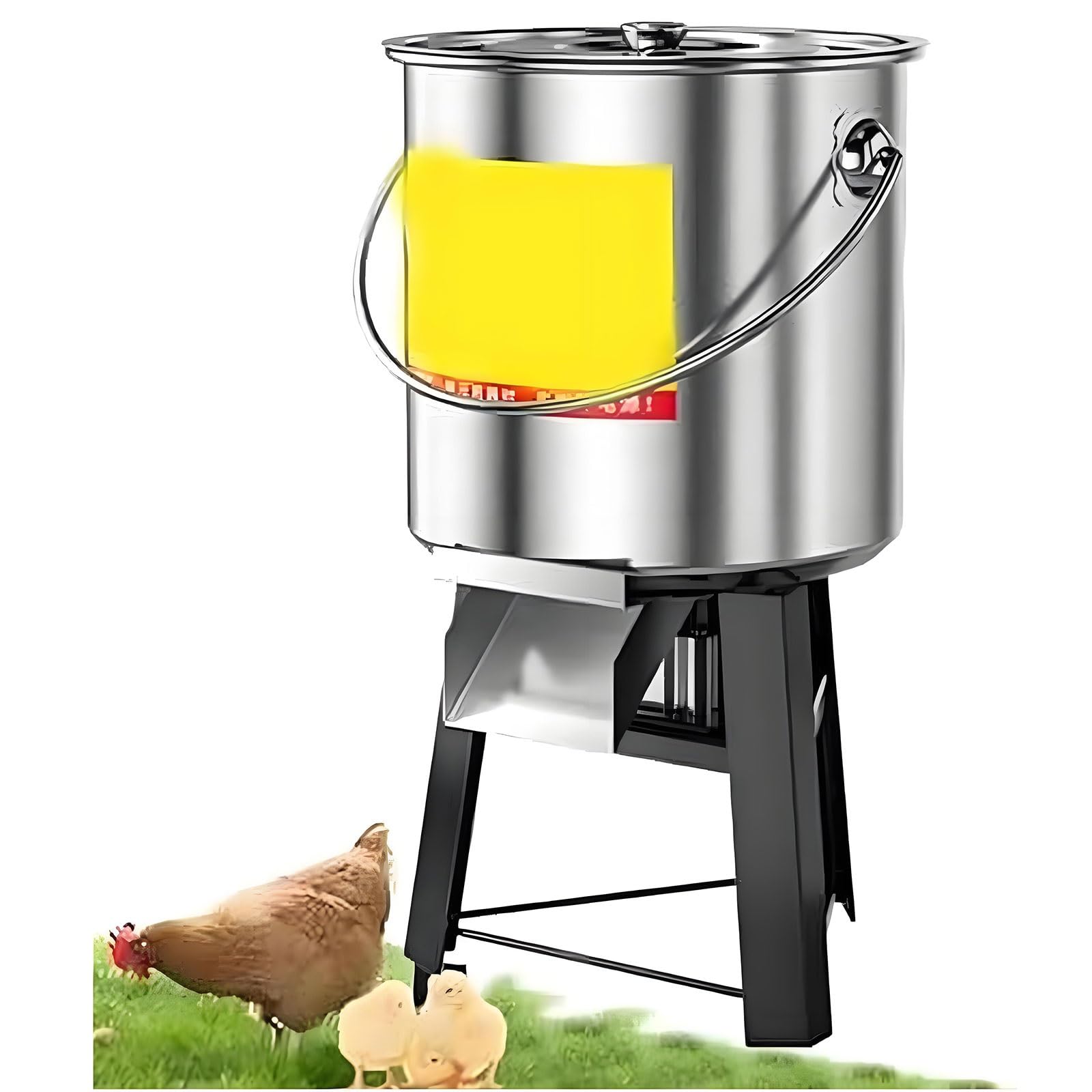 Tritatutto Foraggio Per Bestiame, Tritatuttos Elettrico Professionale Per Verdure Piccolo Tritatutto Domestico In Acciaio Inox Con 4 Lame Per La Lavorazione Di Mangimi Per Polli E Anatre(1800W)