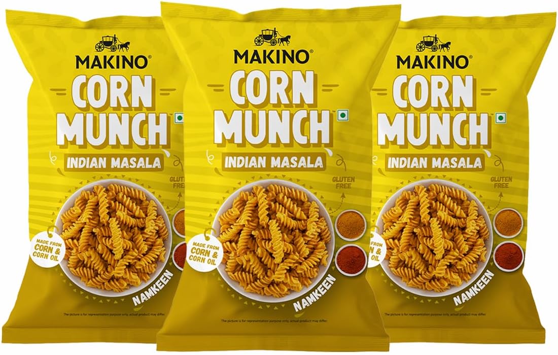 Corn Munch Indian Masala (Each 150gm) (Pack of 3)