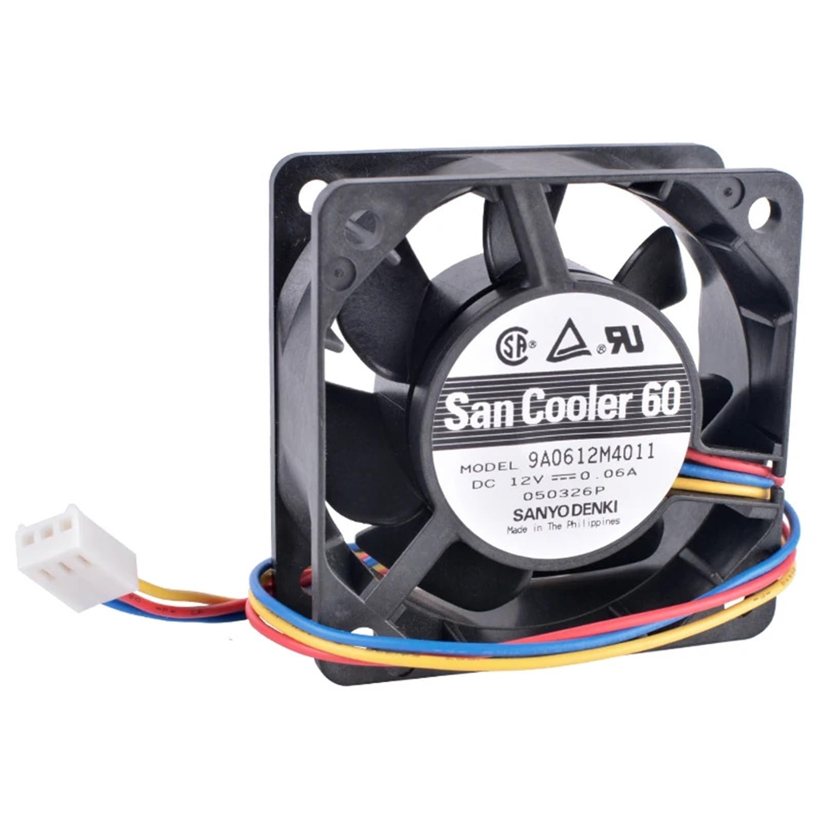 9A0612M4011 Ventola di Raffreddamento silenziosa con Doppio Cuscinetto a Sfera a 3 Fili, 6 cm 60 mm 6025 60x60x25 mm 12 V 0,06 A