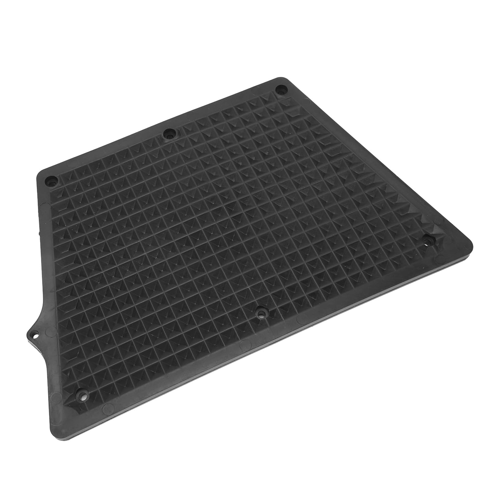 Piastra di Poppa Fuoribordo in PVC per Gommone per Yacht da Kayak, Facile da Usare, Applicazioni Multiple, Design Trapezoidale, Motivo a Griglia (BLACK)