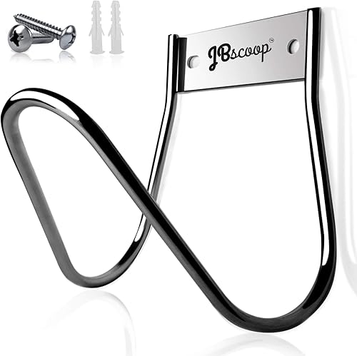 JBscoop Soporte para manguera de jardín de acero inoxidable pequeño gancho para manguera de jardín, ideal para agua, aire, manguera hidráulica,