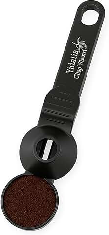 Vidalia Chop Wizard - Coffee Scoop with Leveling Funnel, 2 Tablespoon Measuring Scoop for K-Cup Pods, Protein Powder, Tea, Baby Formula with Hanging Hole