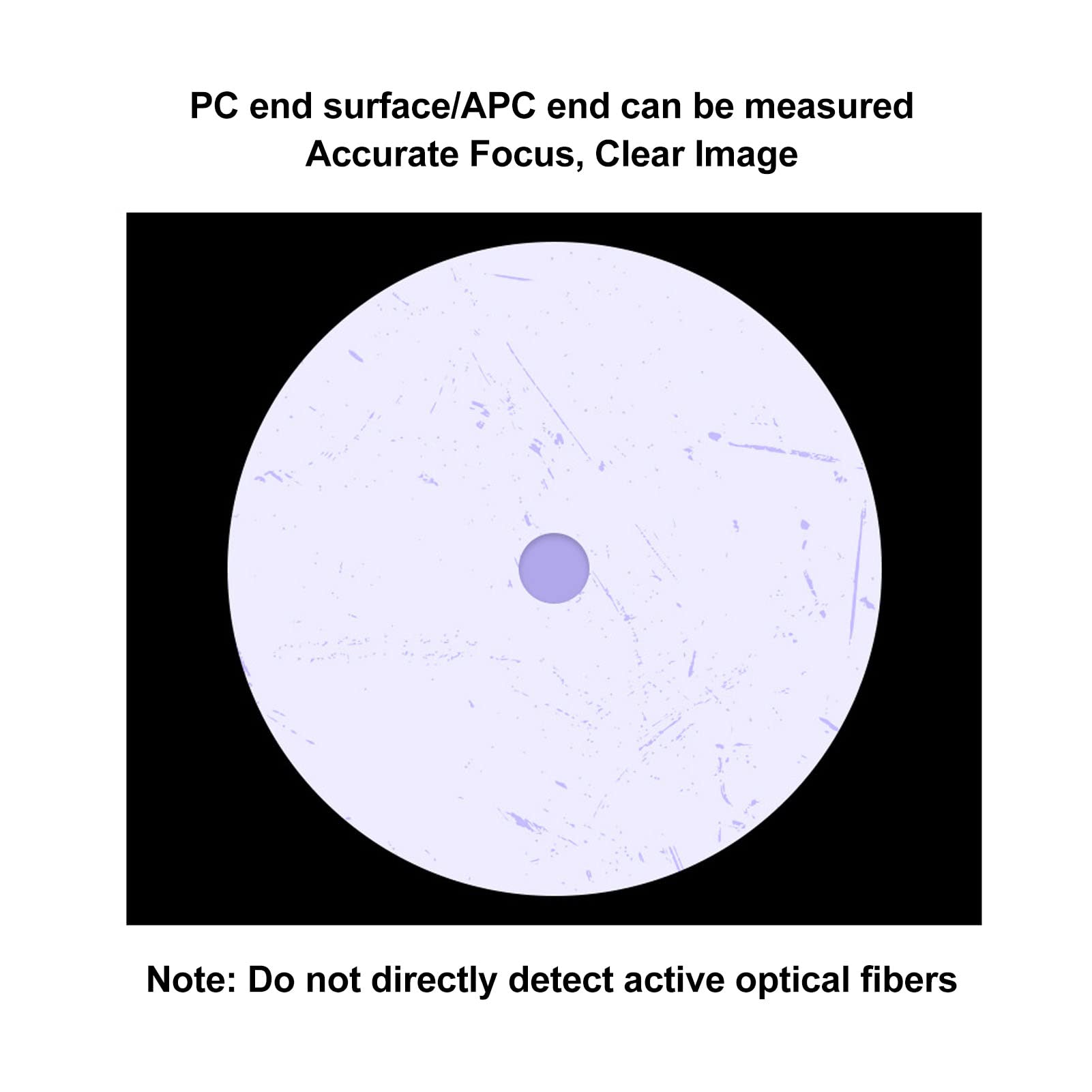 SEAFRONT 400-fache Vergrößerung 1, 25 2, 5 Mm Adapter-Schnittstelle Handheld-Glasfasermikroskop Inspektionswerkzeug für Glasfasermikroskope für Bediener Ingenieure