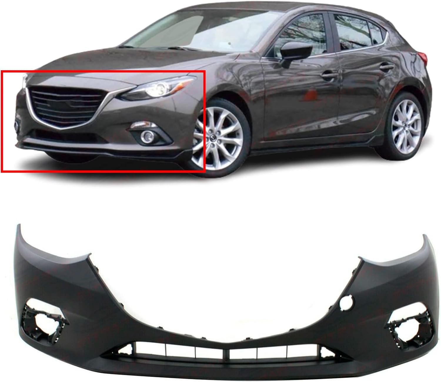 FitParts Compatible With Front Bumper Cover 20142016 Mazda