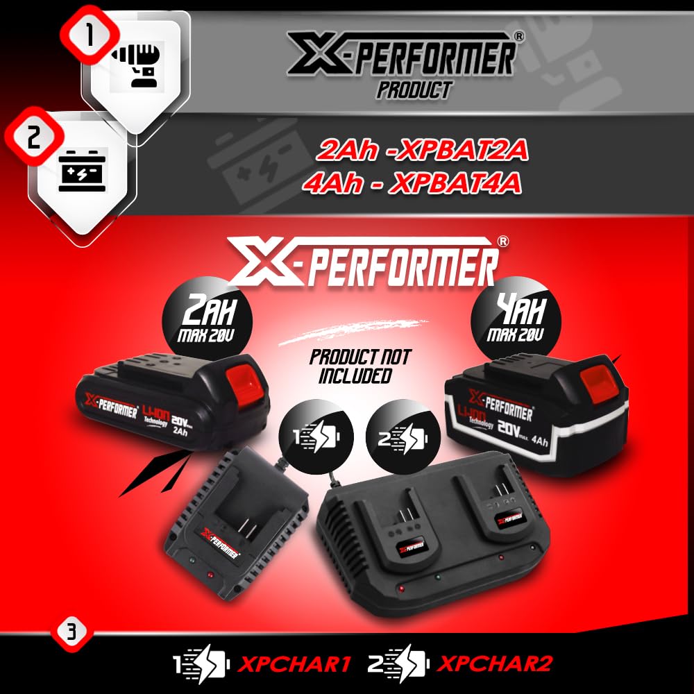 Batterie Lithium 20V - 4Ah - X Performer