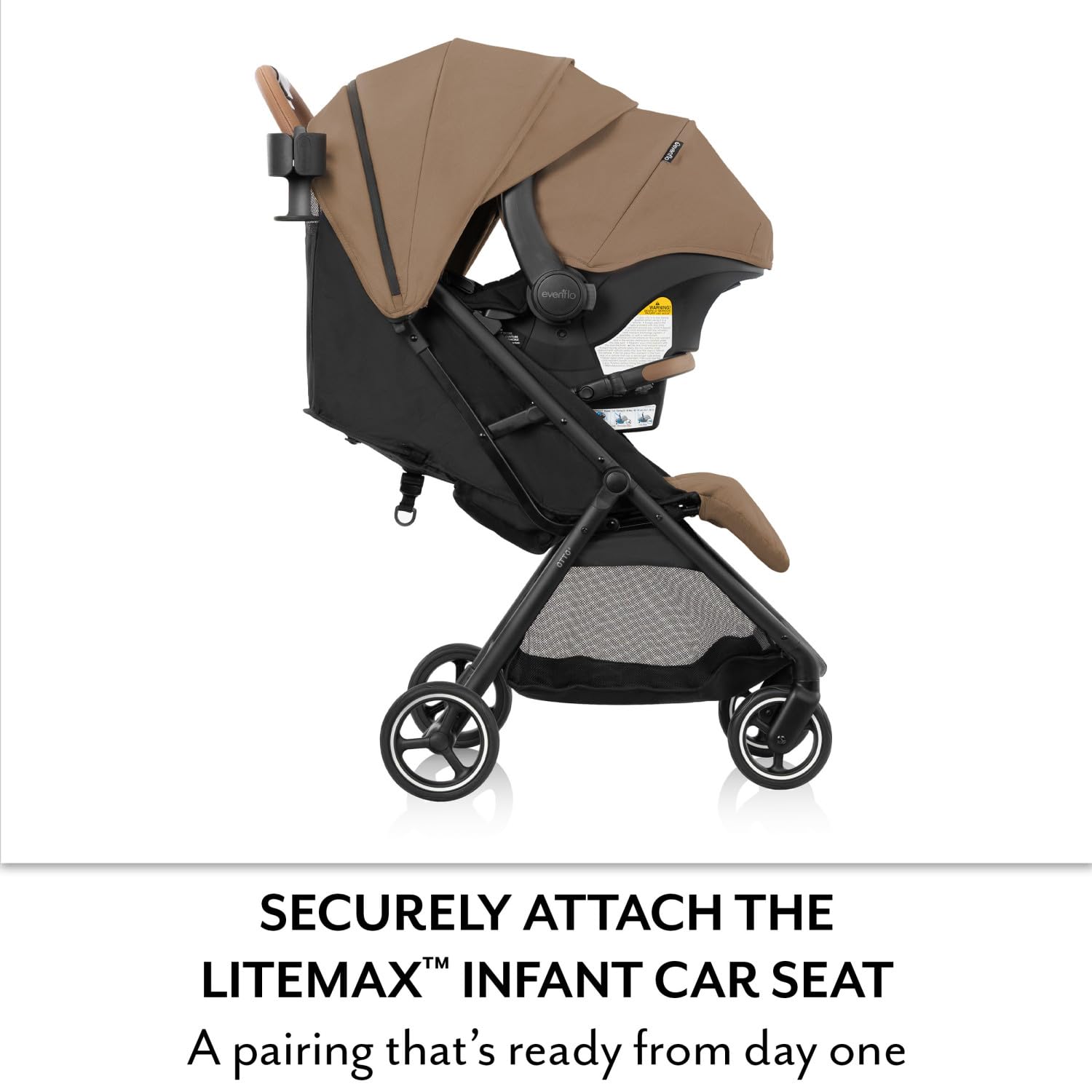 Otto+ Travel System w/LiteMax Infant Car Seat (Chia Black)