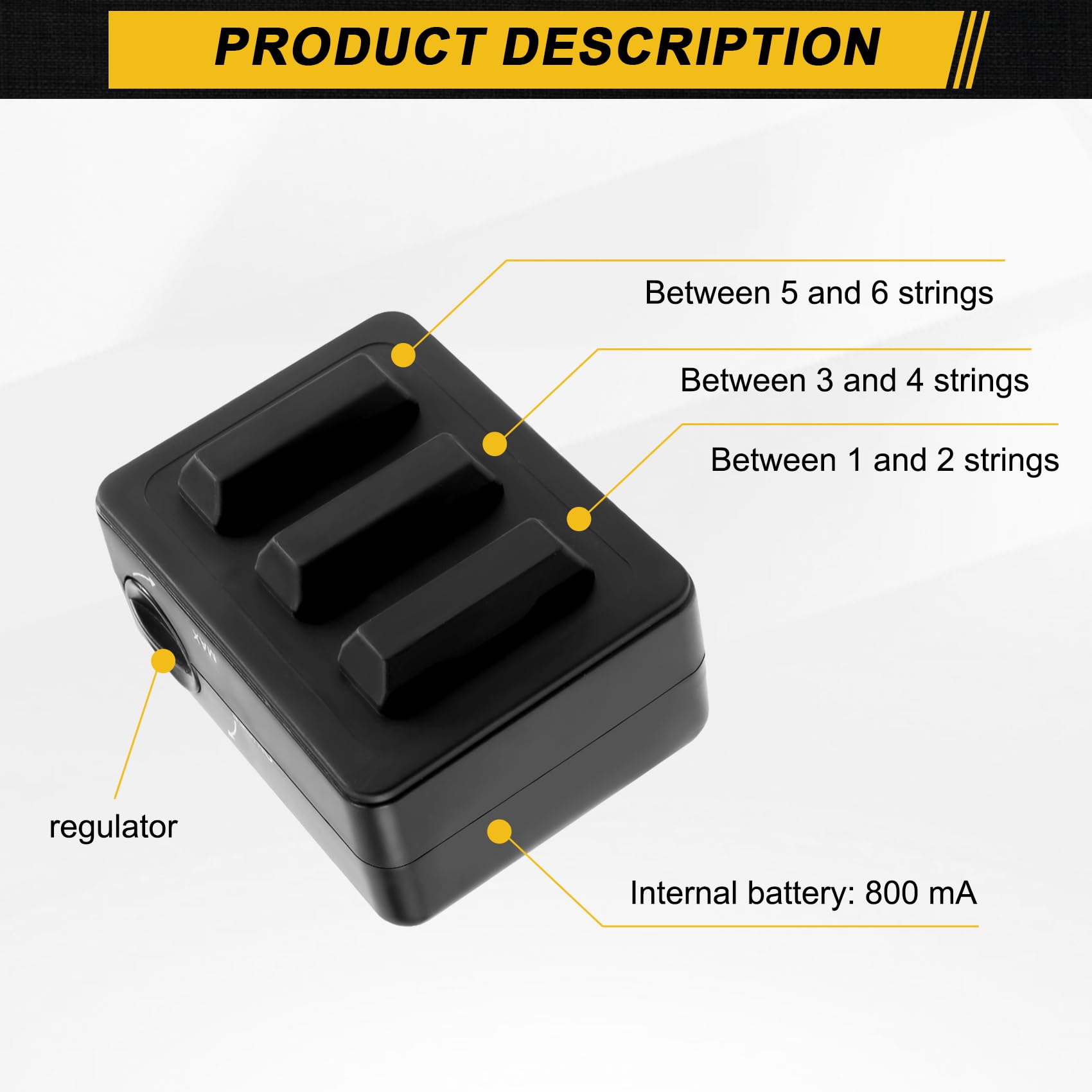 Abridor de Sonido de Complemento de Tono de Guitarra Simula la VibracióN de Tocar la Guitarra con el Potencial de Sonido Completo -01
