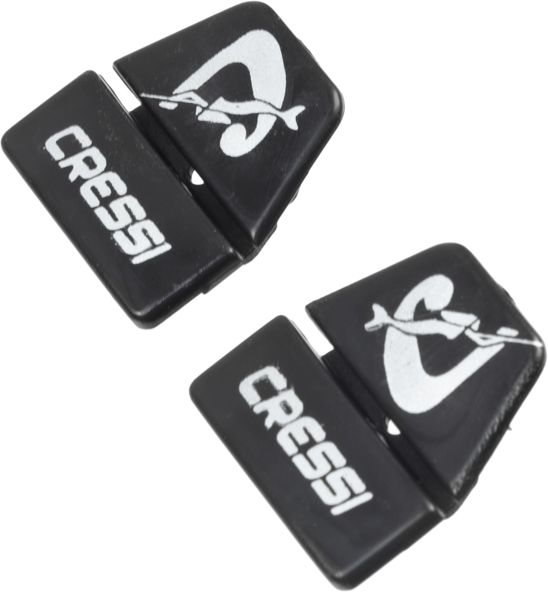 Cressi Onda/Ondina/Perla/Perla Jr/Sirena/Sirenetta/Piumetta Buckles Mask - Transparent, Black