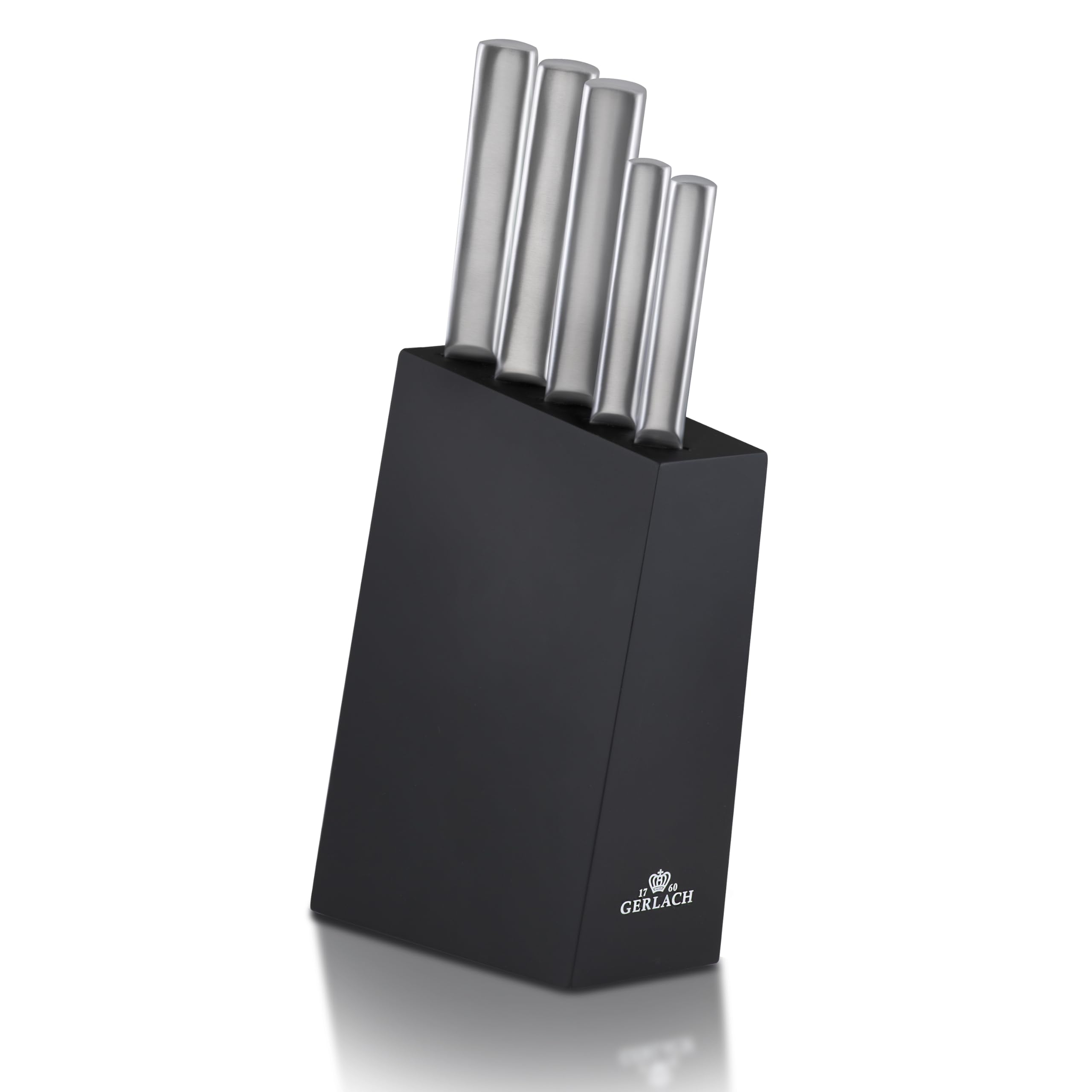 Gerlach G02-0983M-ZENB-05PU-S5S1-01 - Set di coltelli da cucina in blocco Ambiente-G02-0983M-ZENB-05PU-S5S1-01, in acciaio INOX