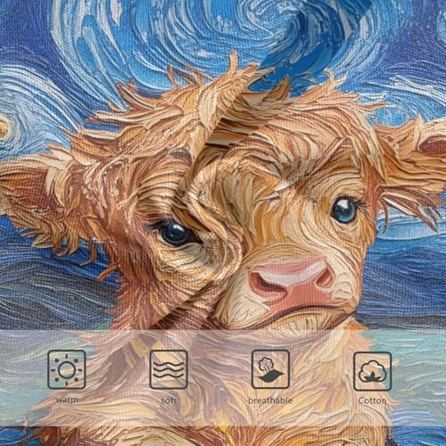 Cute Baby Highland Cow Basket Van Gogh Starry Night Toddler Girls's Underwear 2T 202b85882