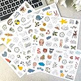 ドイツ ベビー マイルストーン ステッカー 6枚 190枚 クリア マット 防水 PET ステッカー ベビーメモリーブック ベビーアルバム スクラップブック 新生児 初誕生日 デコレーション