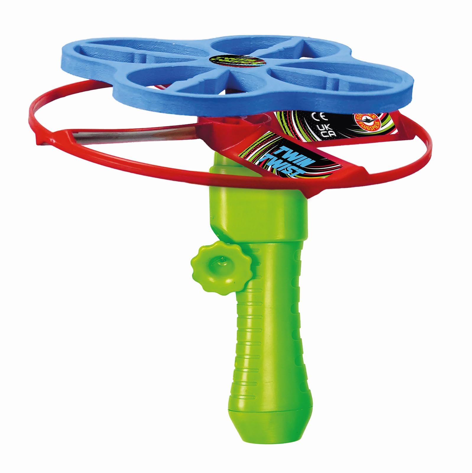 GÜNTHER FLUGSPIELE - 1517 - Wurfgleiter Sky Master, ca. 27 x 13 cm, Segelflieger für Weitwürfe, mit Abrollrad, fliegt ca. 20 m, Outdoor Flieger Spielzeug für Kinder ab 5 Jahren