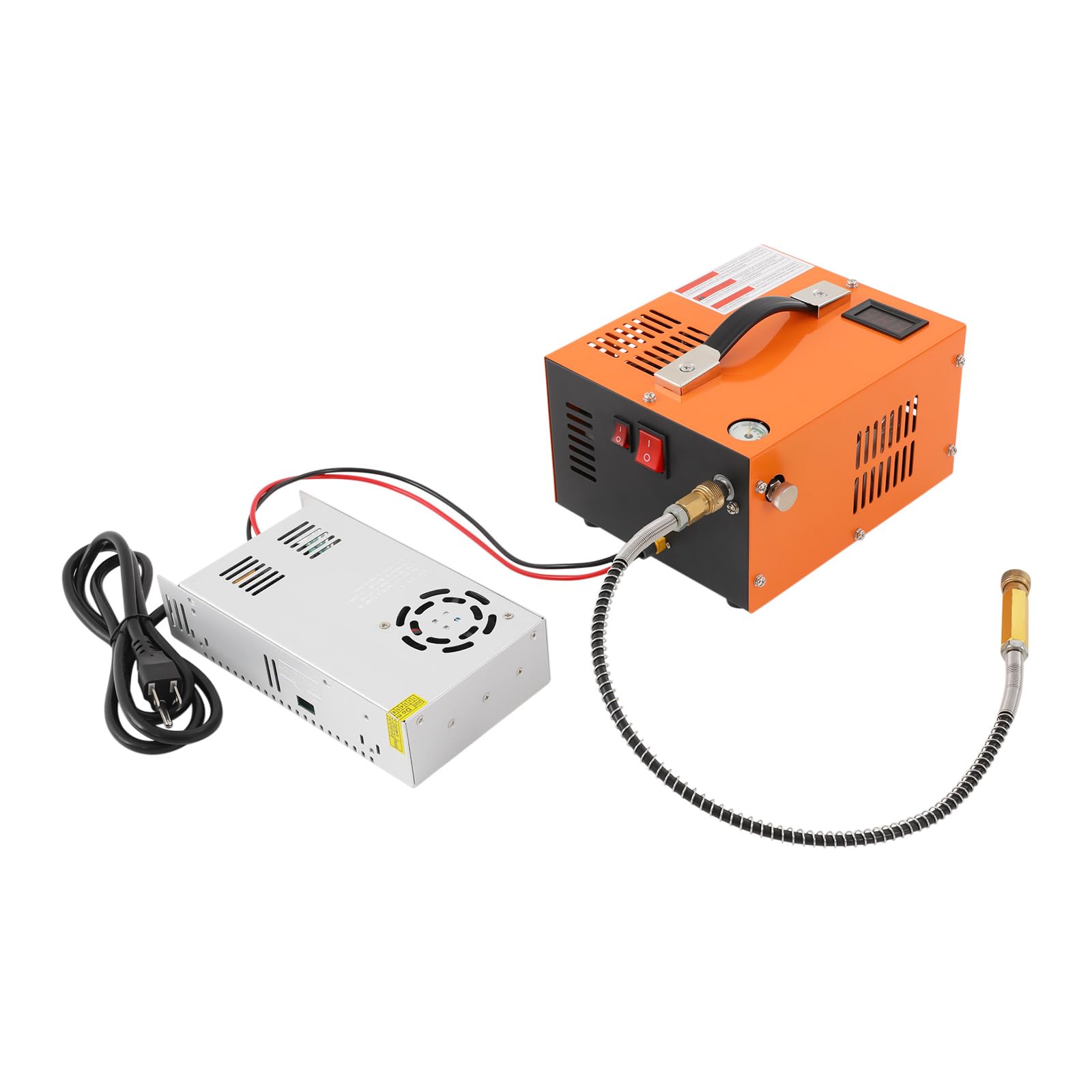 - PCP Air Compressor with a Transformer, 300W 4500PSI/30MPa High Pressure Air Compressor for PCP Air Rifles, Paintball Tanks