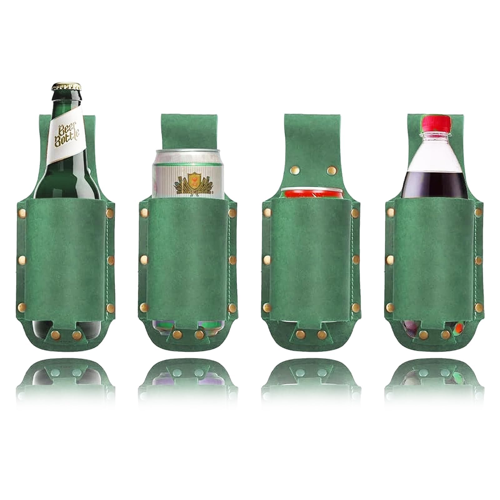 Biergürtel Bierhalter,Leder Flaschenhalter Gürtel Bierflaschenhalter Bierholster,Bier Geschenke für Männer Vatertag Weihnachten Biertrinker/Liebhaber Bierzubehör für die Reise.