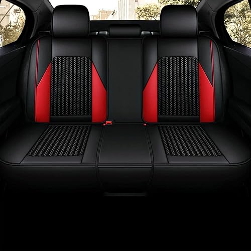 Miniatura 3 de Ruberpig Juego completo de fundas de asiento de coche de lujo adecuadas para Dacia Sandero Stepway seda de hielo y cuero para asiento de 5 asientos