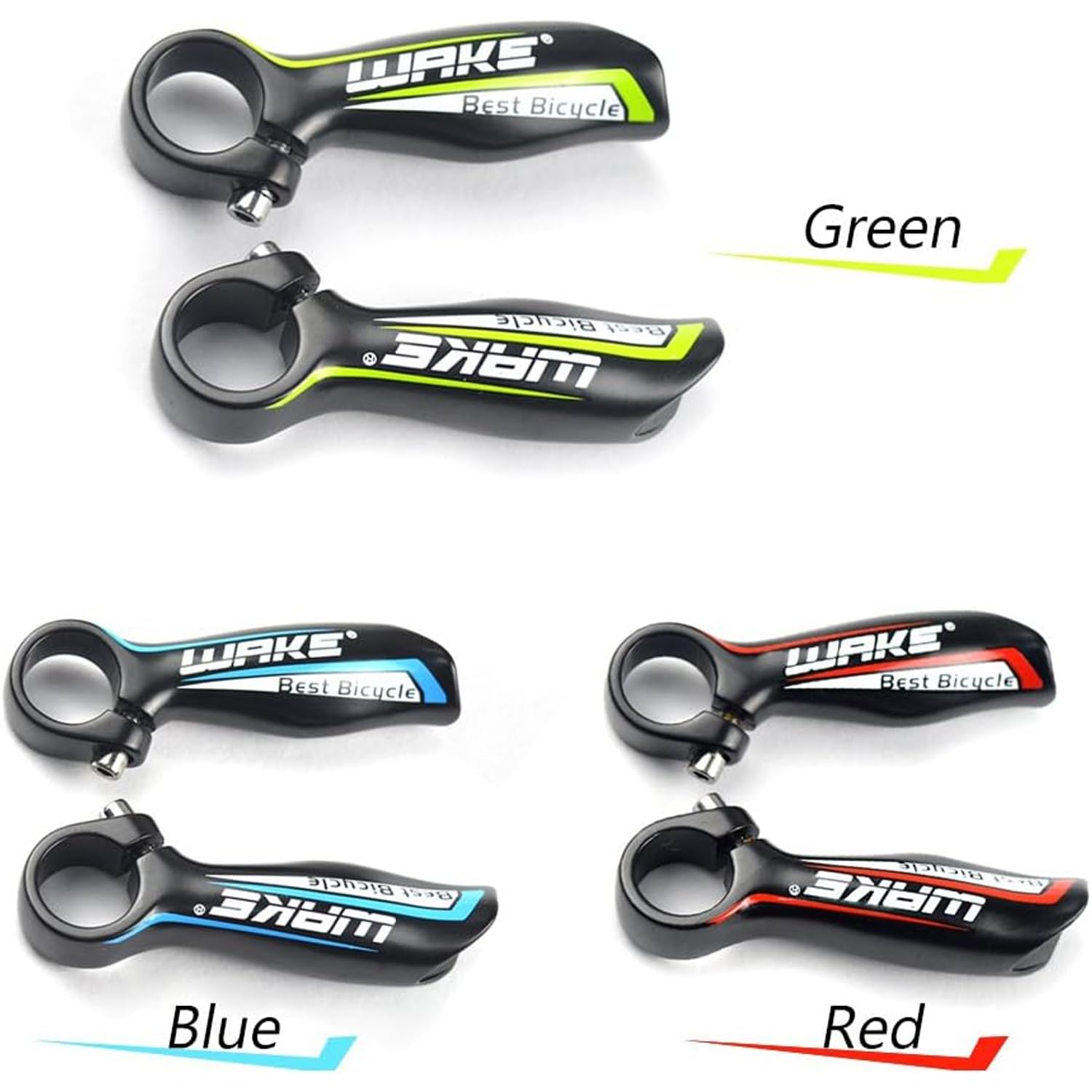 Docooler - Manopole di sicurezza in lega di alluminio, con manubrio per mountain bike, colore: blu
