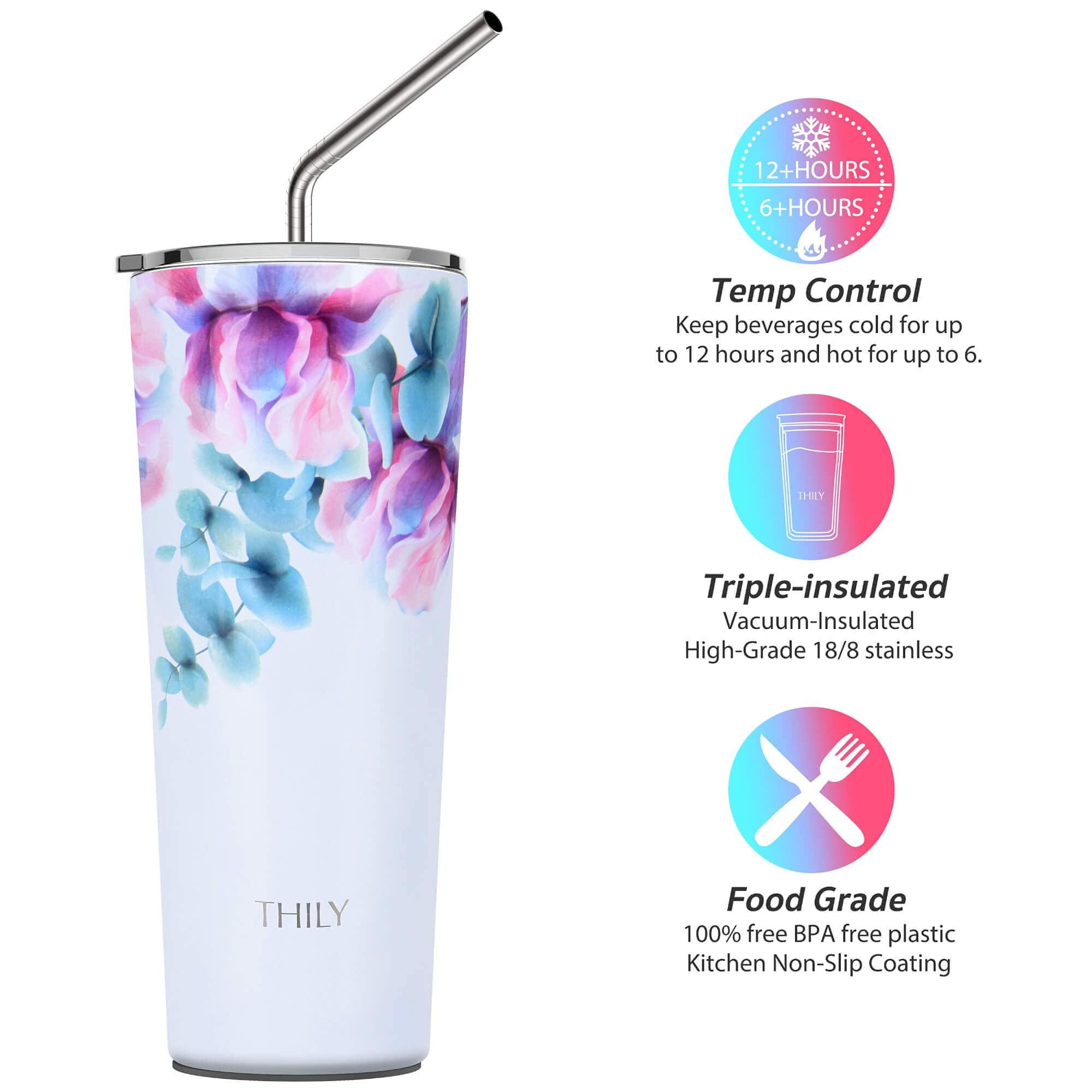 Klean Kanteen Geïsoleerde Rietjesbeker Tumbler RVS 473 ml Vacuum Insulated