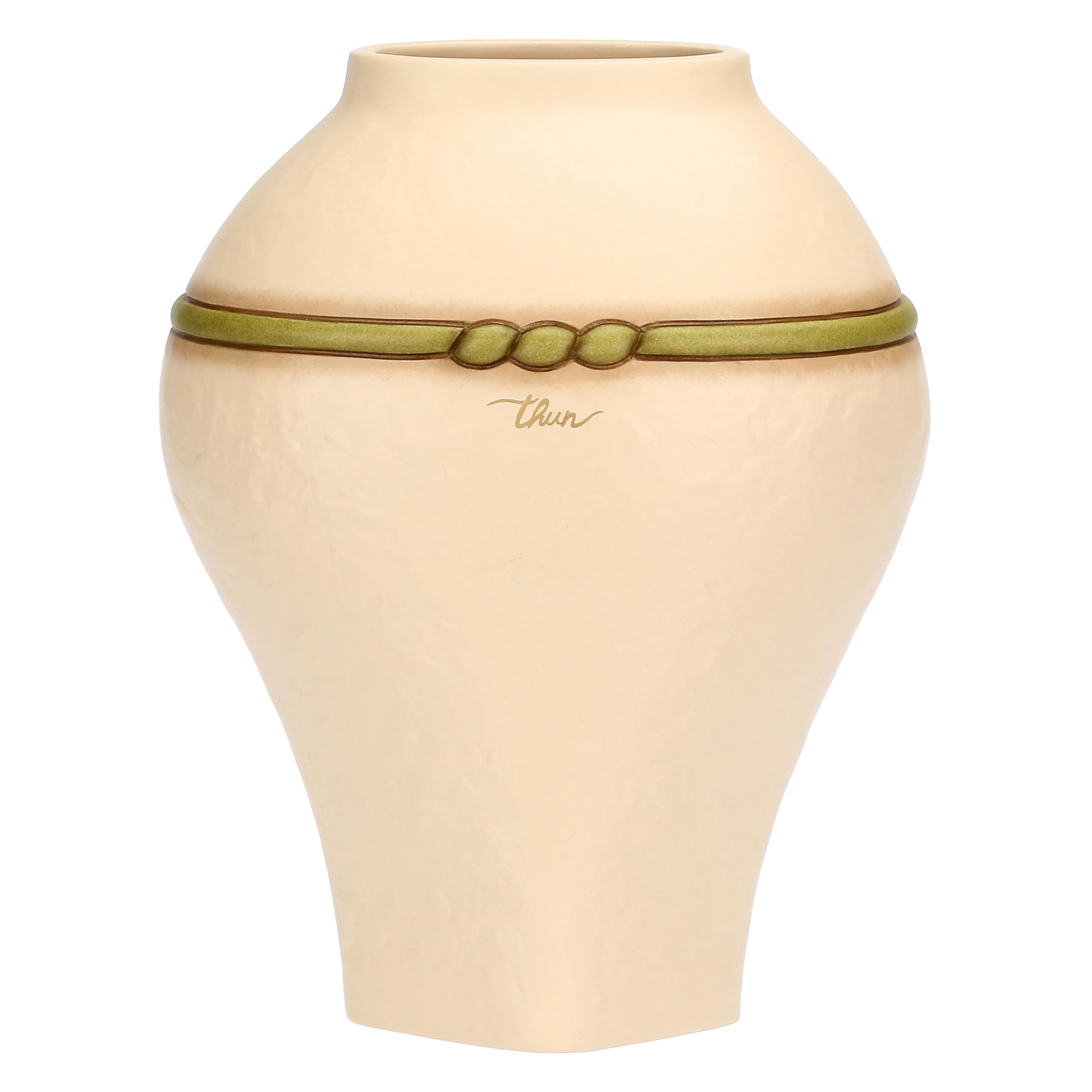 Thun Vaso con Farfalla, Grande, Ceramica, Collezione Country Bloom, 20,4 x 14,7 x 26,1 cm